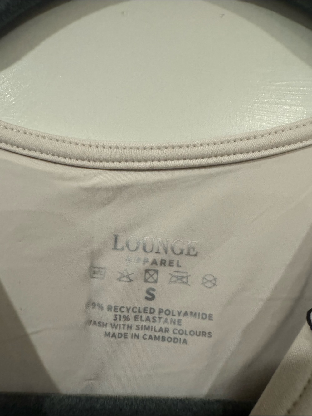 NWT Lounge Razorback Crop Top - Picture 3 of 4